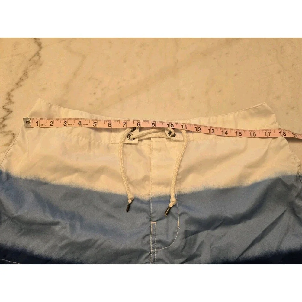 Polo Ralph Lauren Mens Stripe Board Shorts Swim Trunks Size 34 Unlined